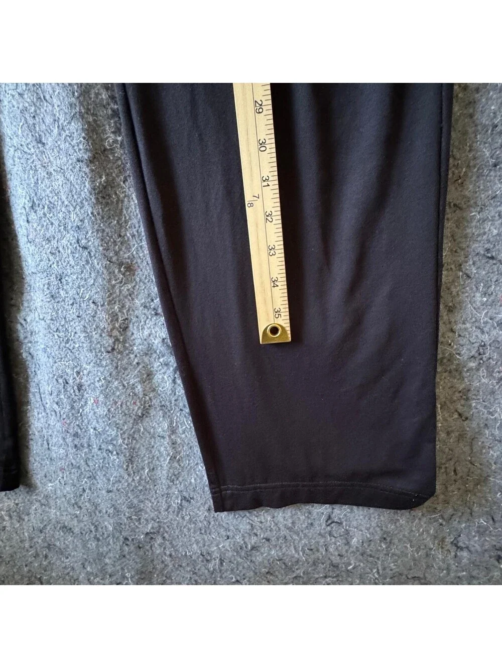Hanes XL Black Pajama Pants Drawstring Button Fly Pockets 93/7 Poly Spandex NWOT